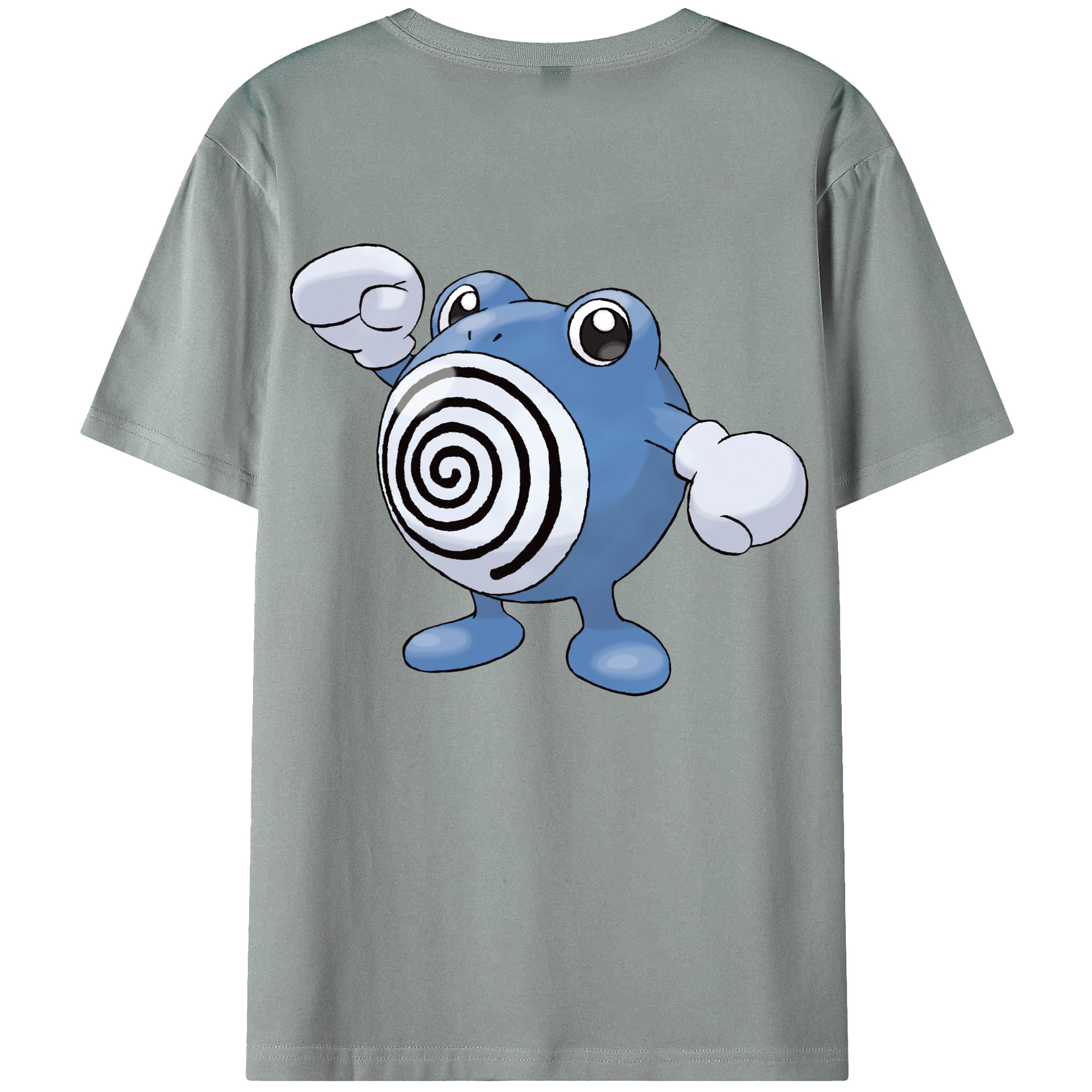 （画像用） ポケットモンスター Pokémon 綿100％ メンズ半袖Tシャツ（バックプリント） 通気性